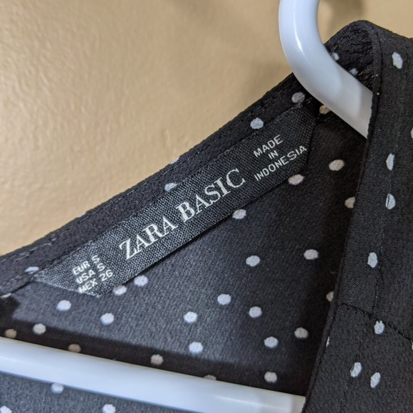 Zara front cinching dress 3/4 sleeve - Picture 3 of 8